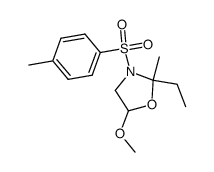 2r-ethyl-5t-methoxy-2-methyl-3-(toluene-4-sulfonyl)-oxazolidine Structure