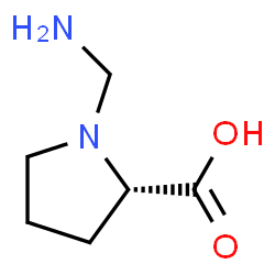 Proline, 1-(aminomethyl)- (9CI)结构式