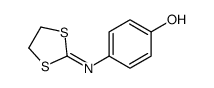 4-(1,3-dithiolan-2-ylideneamino)phenol结构式