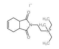 2-(1,3-dioxo-3a,4,7,7a-tetrahydroisoindol-2-yl)ethyl-diethyl-methyl-azanium Structure