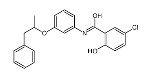 5-chloro-2-hydroxy-N-[3-(1-phenylpropan-2-yloxy)phenyl]benzamide Structure