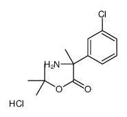 [2-(3-chlorophenyl)-1-[(2-methylpropan-2-yl)oxy]-1-oxopropan-2-yl]azanium,chloride Structure