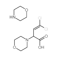 4,4-dichloro-2-morpholin-4-yl-but-3-enoic acid; morpholine结构式