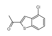 1-(4-chloro-1H-benzo[b]thiophen-2-yl)ethanone结构式