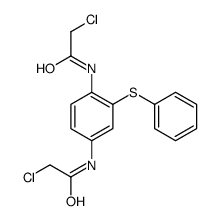 N,N'-[Thiodi(4,1-phenylene)]bis(2-chloroacetamide) structure