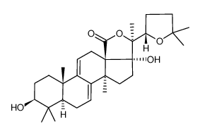 (22S)-22,25-Epoxy-3β,17,20-trihydroxylanosta-7,9(11)-dien-18-oic acid γ-lactone picture