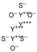 Yttrium oxide sulfide (Y2O2S), europium-doped Structure