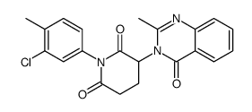 1-(3-chloro-4-methylphenyl)-3-(2-methyl-4-oxoquinazolin-3-yl)piperidine-2,6-dione Structure