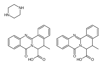 3-methyl-2-(4-oxo-2-phenylquinazolin-3-yl)butanoic acid,piperazine Structure