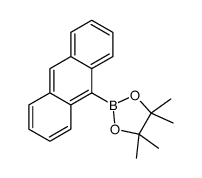 2-(9-蒽基)-4,4,5,5-四甲基-1,3,2-二氧杂环戊硼烷结构式