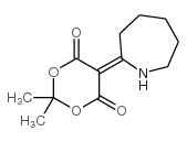 2,2-二甲基-5-(2-hexahydroazepinylidene)-1,3-dioxan-4,6-dione结构式