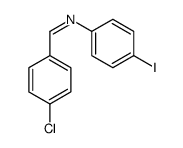 N-(p-Chlorobenzylidene)-p-iodoaniline Structure