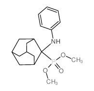 2-dimethoxyphosphoryl-N-phenyl-adamantan-2-amine结构式