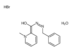 N'-benzyl-1-methylpyridin-1-ium-2-carbohydrazide,bromide,hydrate Structure