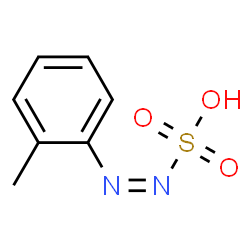 Diazenesulfonic acid, (2-methylphenyl)- (9CI)结构式