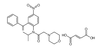 N-(2-benzoyl-4-nitrophenyl)-2-morpholin-4-yl-N-propan-2-ylacetamide,(E)-but-2-enedioic acid Structure