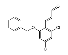 (E)-3-[2,4-dichloro-6-(phenylmethoxy)phenyl]-2-propenal结构式