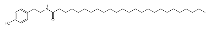 N-(p-hydroxyphenethyl)pentacosanamide Structure