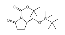 (2S)-2-[[[(1,1-DIMETHYLETHYL)DIMETHYLSILYL]OXY]METHYL]-5-OXO-1-PYRROLIDINECARBOXYLATE-1,1-DIMETHYLETHYL ESTER structure