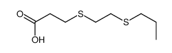 3-(2-propylsulfanylethylsulfanyl)propanoic acid结构式