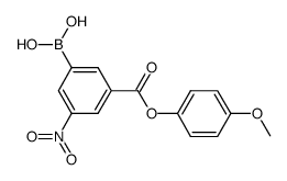 3-(4-methoxyphenoxycarbonyl)-5-nitrophenylboronic acid Structure