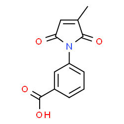 3-(3-methyl-2,5-dioxo-2,5-dihydro-1H-pyrrol-1-yl)benzoic acid structure