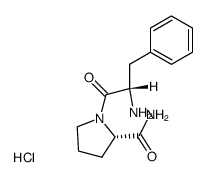 phenylalanylproline amide hydrochloride Structure