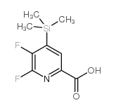 5,6-二氟-4-(三甲基硅烷基)吡啶-2-甲酸结构式