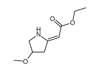 (4-methoxypyrrolidin-2-ylidene)acetic acid ethyl ester Structure