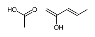 acetic acid,penta-1,3-dien-2-ol结构式