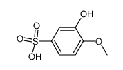 3(or 4)-hydroxy-4(or 3)-methoxy-benzenesulfonic acid Structure