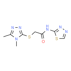 2-[(4,5-Dimethyl-4H-1,2,4-triazol-3-yl)sulfanyl]-N-(1,3,4-thiadiazol-2-yl)acetamide picture