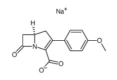 sodium 2-(4-methoxy)phenyl-1-carbapen-2-em-3-carboxylate Structure