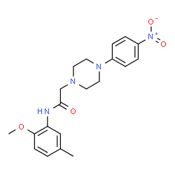 N-(2-METHOXY-5-METHYLPHENYL)-2-[4-(4-NITROPHENYL)PIPERAZINO]ACETAMIDE picture