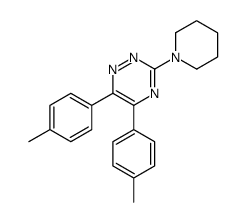 5,6-bis(4-methylphenyl)-3-piperidin-1-yl-1,2,4-triazine结构式