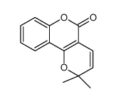 2,2-dimethylpyrano[3,2-c]chromen-5-one结构式