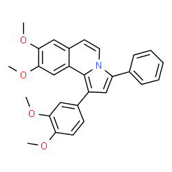 1-(3,4-Dimethoxyphenyl)-8,9-dimethoxy-3-phenylpyrrolo[2,1-a]isoquinoline Structure