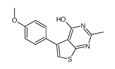 5-(4-methoxyphenyl)-2-methyl-3H-thieno[2,3-d]pyrimidin-4-one结构式