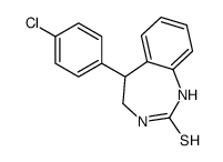 5-(4-chlorophenyl)-1,3,4,5-tetrahydro-1,3-benzodiazepine-2-thione结构式