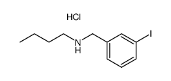 Butyl-(3-iodo-benzyl)-amine; hydrochloride Structure