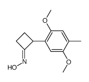 2-(2,5-dimethoxy-4-methylphenyl)cyclobutanone oxime结构式