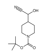 tert-butyl 4-[cyano(hydroxy)methyl]piperidine-1-carboxylate Structure