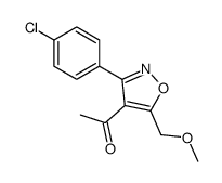 1-[3-(4-chlorophenyl)-5-(methoxymethyl)-1,2-oxazol-4-yl]ethanone Structure