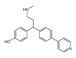 4-[3-(methylamino)-1-(4-pyridin-4-ylphenyl)propyl]phenol结构式