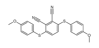 3,6-bis[(4-methoxyphenyl)sulfanyl]benzene-1,2-dicarbonitrile结构式