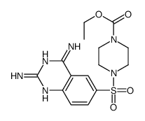 ethyl 4-(2,4-diaminoquinazolin-6-yl)sulfonylpiperazine-1-carboxylate Structure