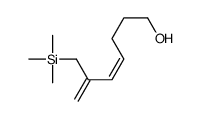 6-(trimethylsilylmethyl)hepta-4,6-dien-1-ol结构式