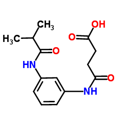 4-{[3-(Isobutyrylamino)phenyl]amino}-4-oxobutanoic acid结构式