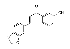 3-(1,3-benzodioxol-5-yl)-1-(3-hydroxyphenyl)prop-2-en-1-one Structure