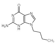 2-amino-9-butyl-3H-purin-6-one结构式